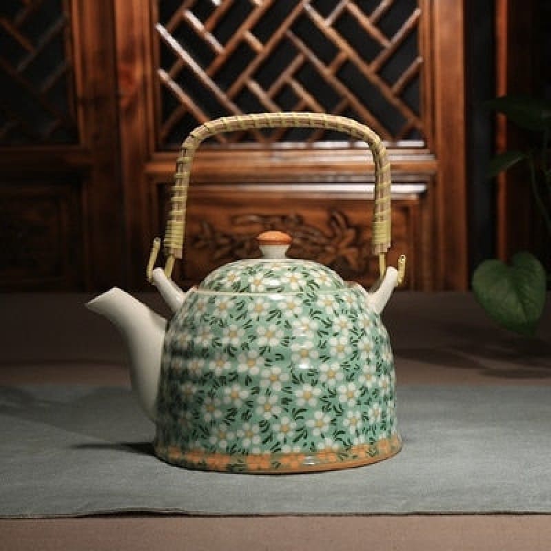 Chinesische teekanne pastellgrünem porzellan 900ml