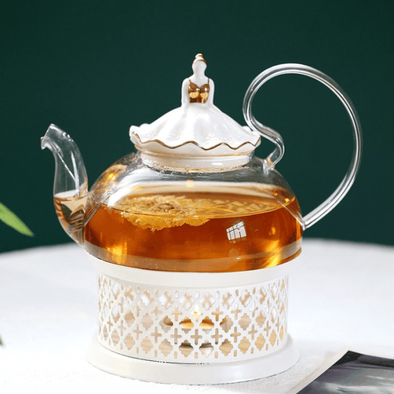 Porzellan Teekanne Mit Stövchen 400ml