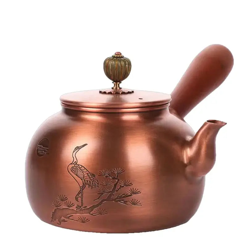 Teekanne Kupfer Mit Vogelmotiv 550ml