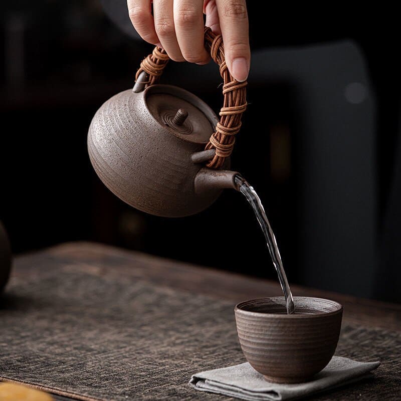 Antike japanische teekanne keramik 200 ml