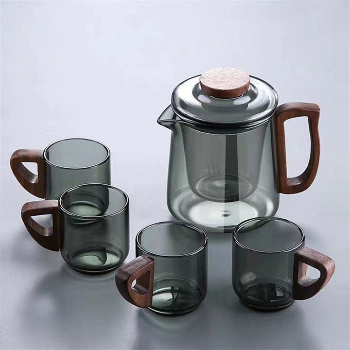 Glas Teekanne Set Mit Sieb 350 Ml