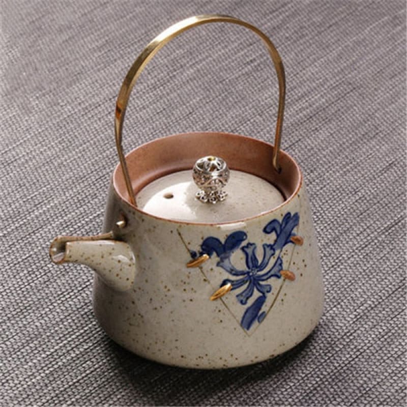 Japanische teekanne keramik design beige 210ml