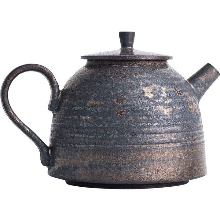 Kleine teekanne aus keramik - alte töpferei 175ml