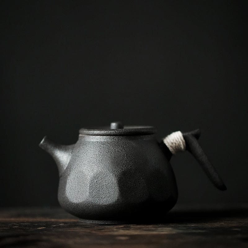 Kleine teekanne keramik - schwarz 150ml
