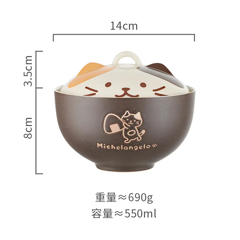 Ramen Schüssel Katze