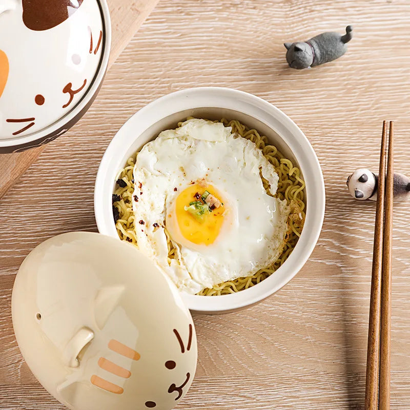 Ramen Schüssel Katze