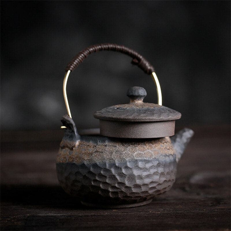 Retro chinesische teekanne aus steinzeugkeramik 230ml
