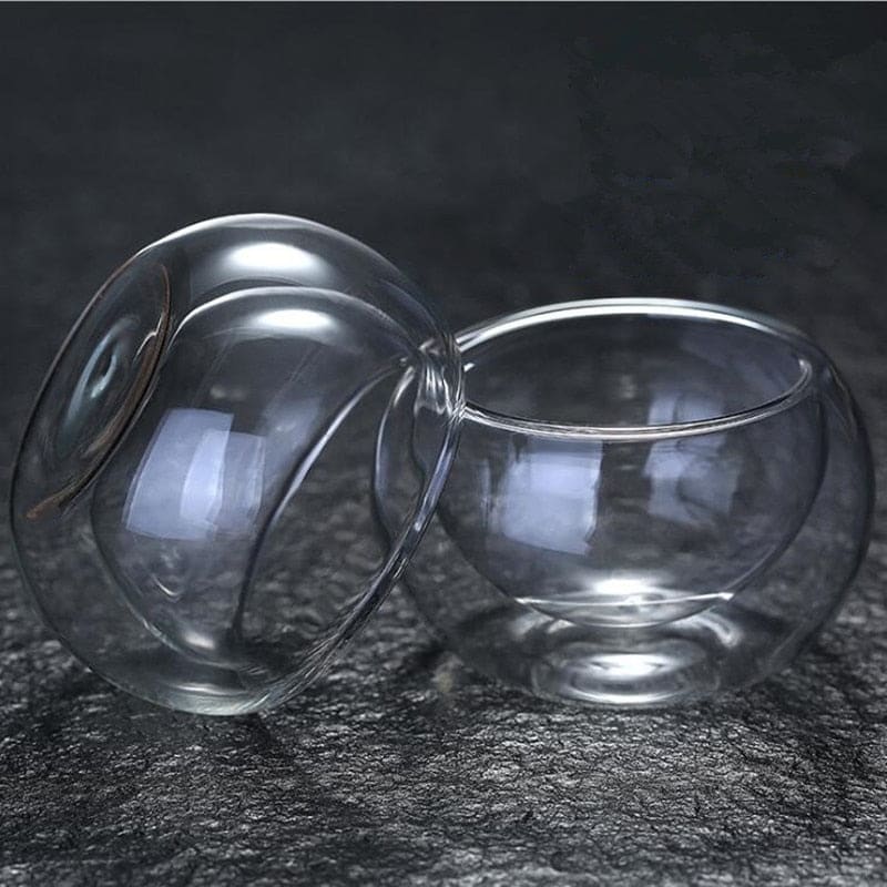 Runde teekanne aus glas mit filter 600 ml