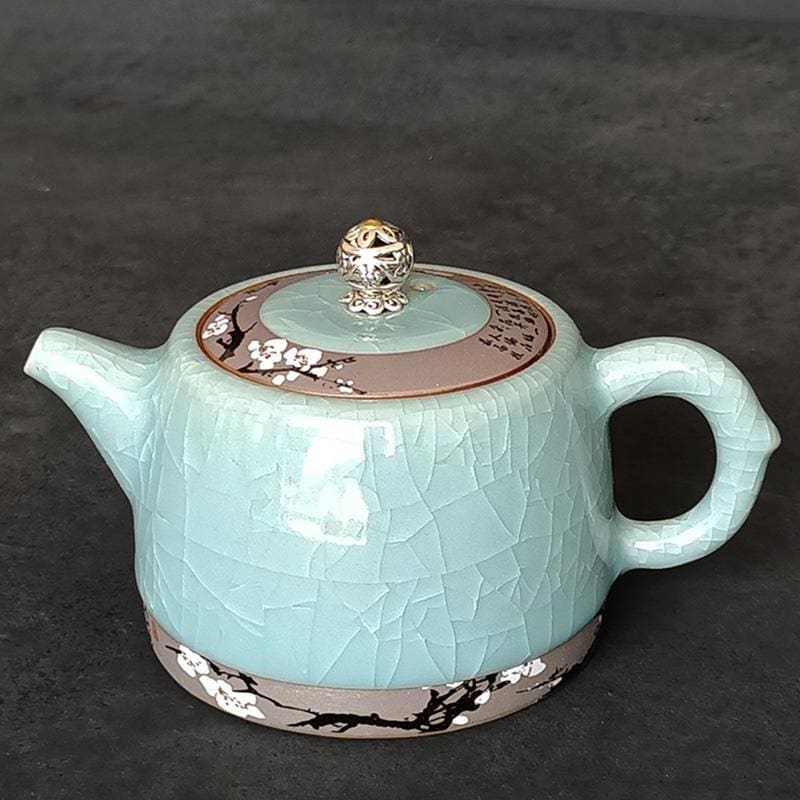 Teekanne aus keramik hellblau - kirschbaum 230ml