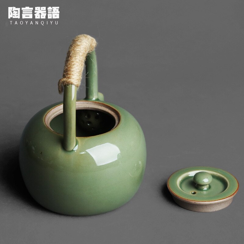 teekanne aus keramik mit henkel hitzebeständig