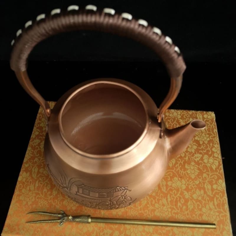 Teekanne aus rotkupfer 1.3l