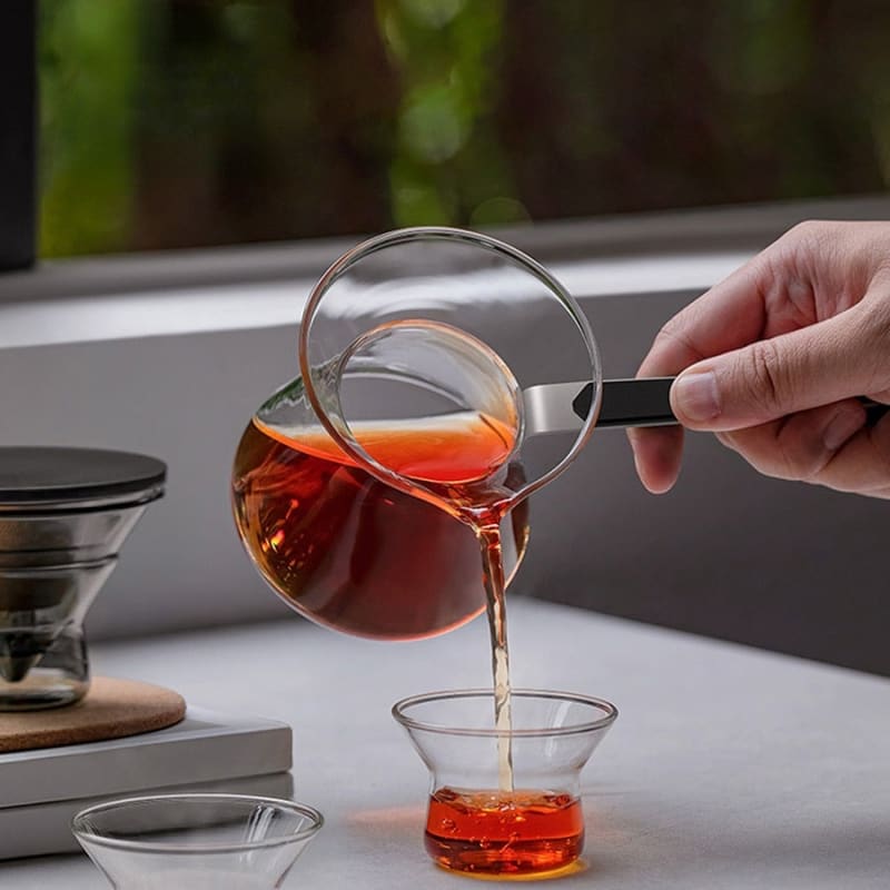 Teekanne glas - magnetischer knopf 300ml