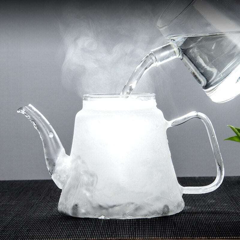 Teekanne glas mit sieb 1l