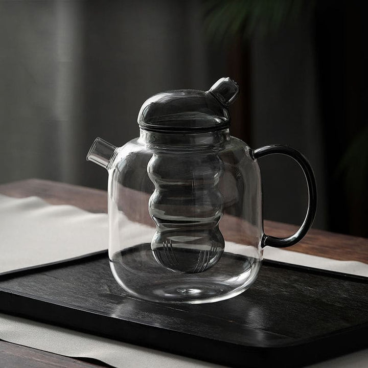 Teekanne glas - schwarztee-infuser 1.2l