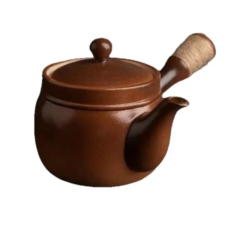 Teekanne keramik - glänzende braune farbe 300ml