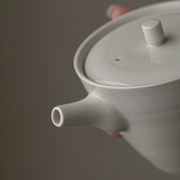 Teekanne weiß keramik